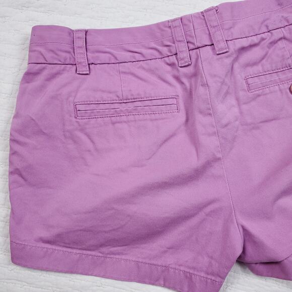 J.Crew Womens Classic Preppy Lilac/Lavender Purple Cuffed Chino Relaxed Short 6 - Picture 6 of 9